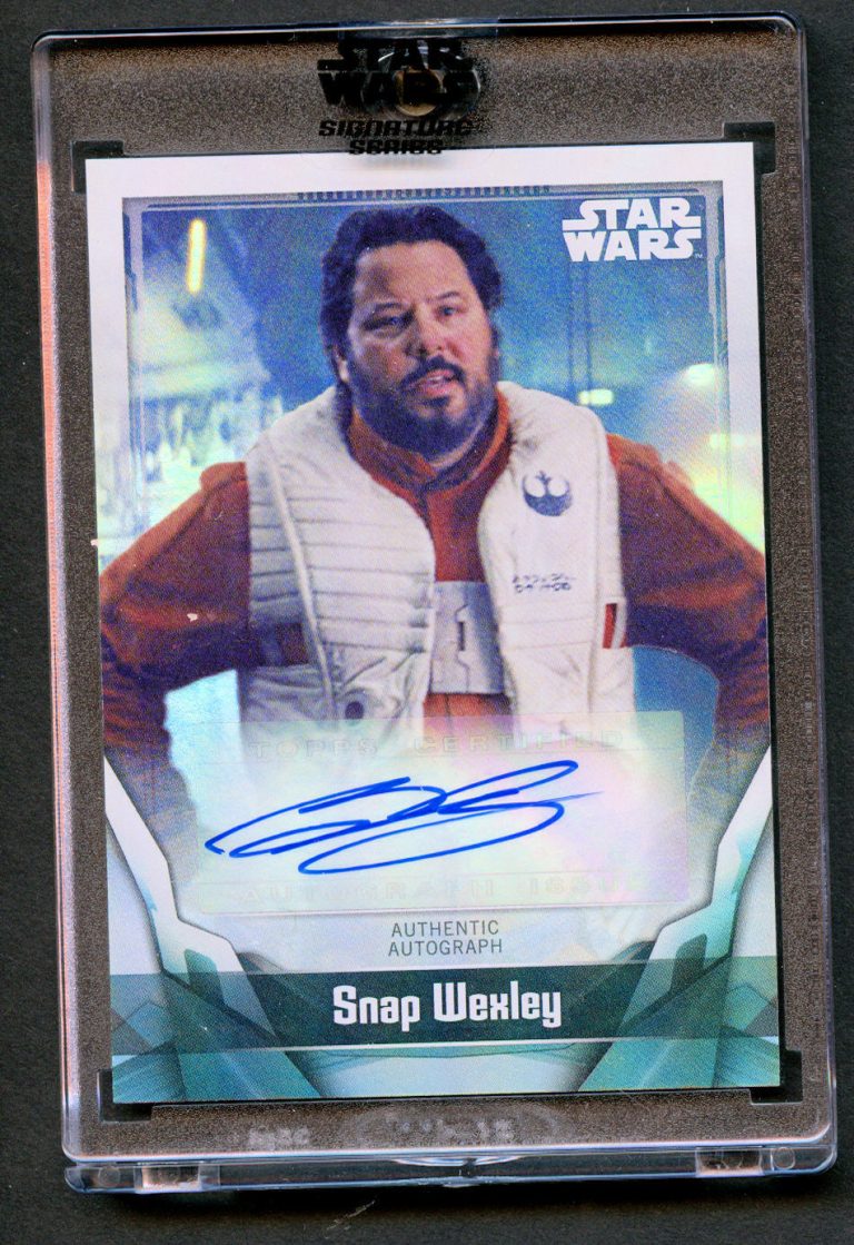 Greg Grunberg as Snap Wexley A-GG2 Auto  2021 Topps Star Wars Signature Series