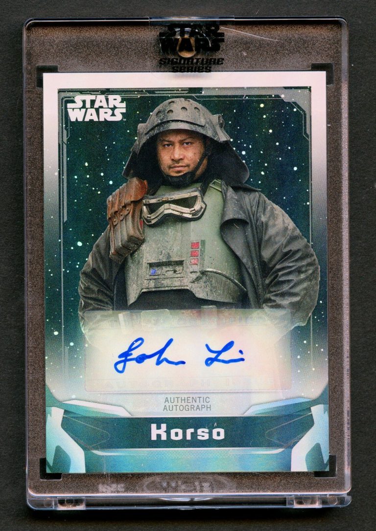 John Tui as Korso A-JTS Auto Autograph 2021 Topps Star Wars Signature Series