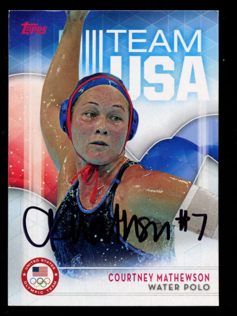 Courtney Mathewson #45 signed autograph auto 2016 Topps USA Olympic Team Card
