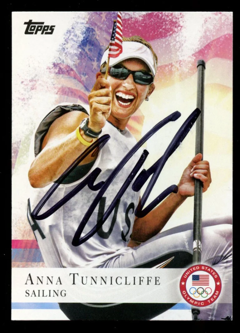 Anna Tunnicliffe #58 signed autograph auto 2012 Topps U.S. Olympic Team Card
