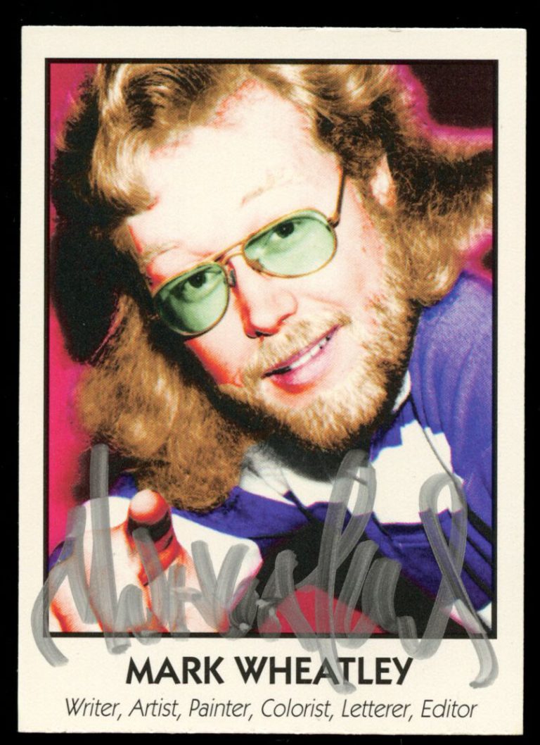 Mark Wheatley #81 signed autograph auto 1992 Famous Comic Book Creators Card