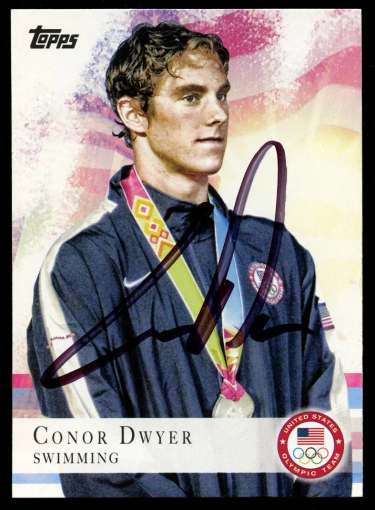 Conor Dwyer #28 signed autograph auto 2012 Topps U.S. Olympic Team Card