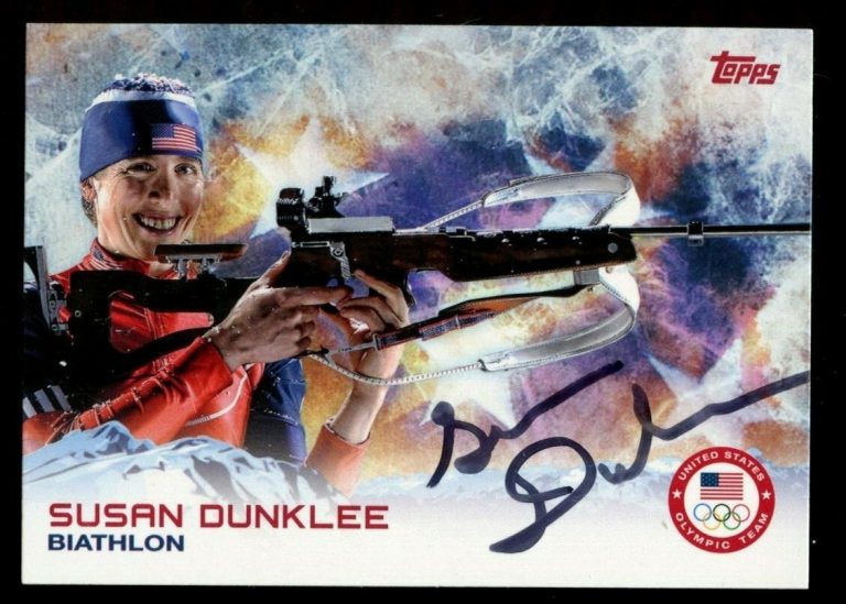 Susan Dunklee #27 signed autograph auto 2014 Topps U.S. Winter Olympic Card