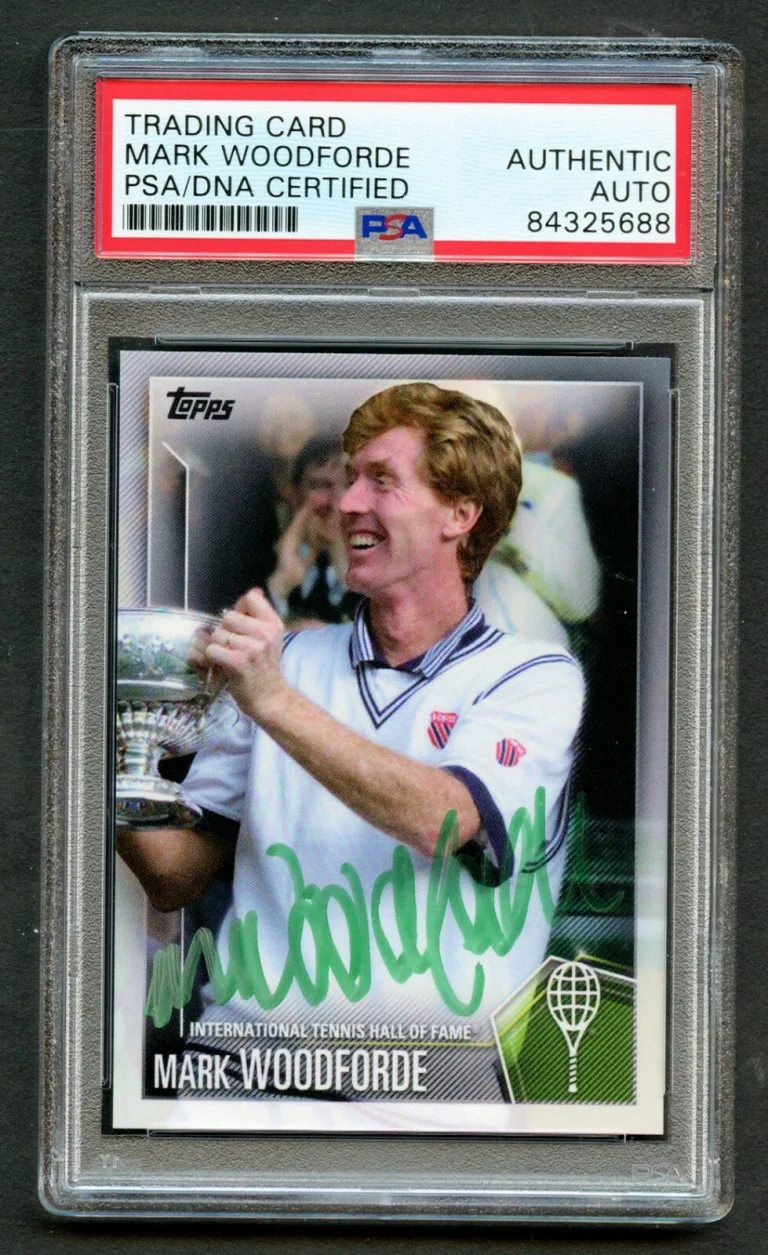 Mark Woodforde #3 signed autograph auto 2019 Topps Tennis Card PSA Slabbed