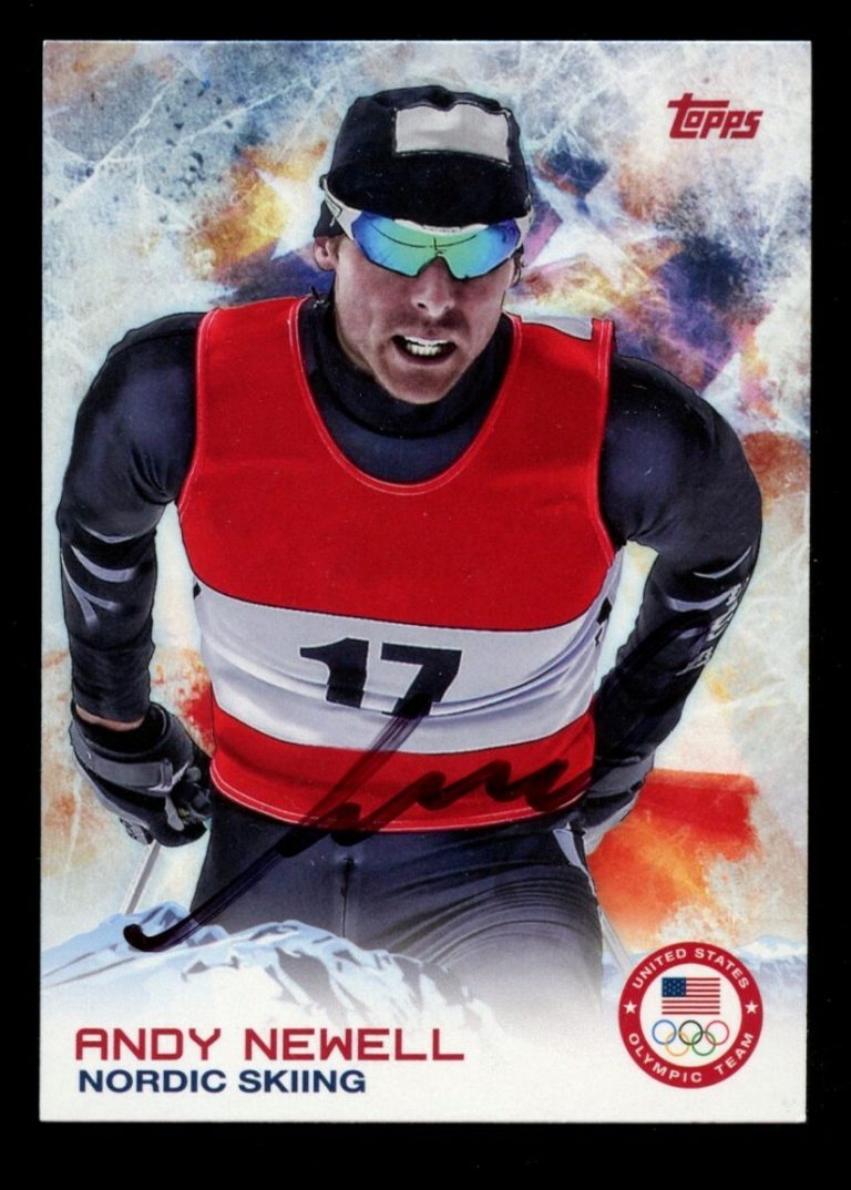 Andy Newell #65 signed autograph auto 2014 Topps U.S. Winter Olympic Card