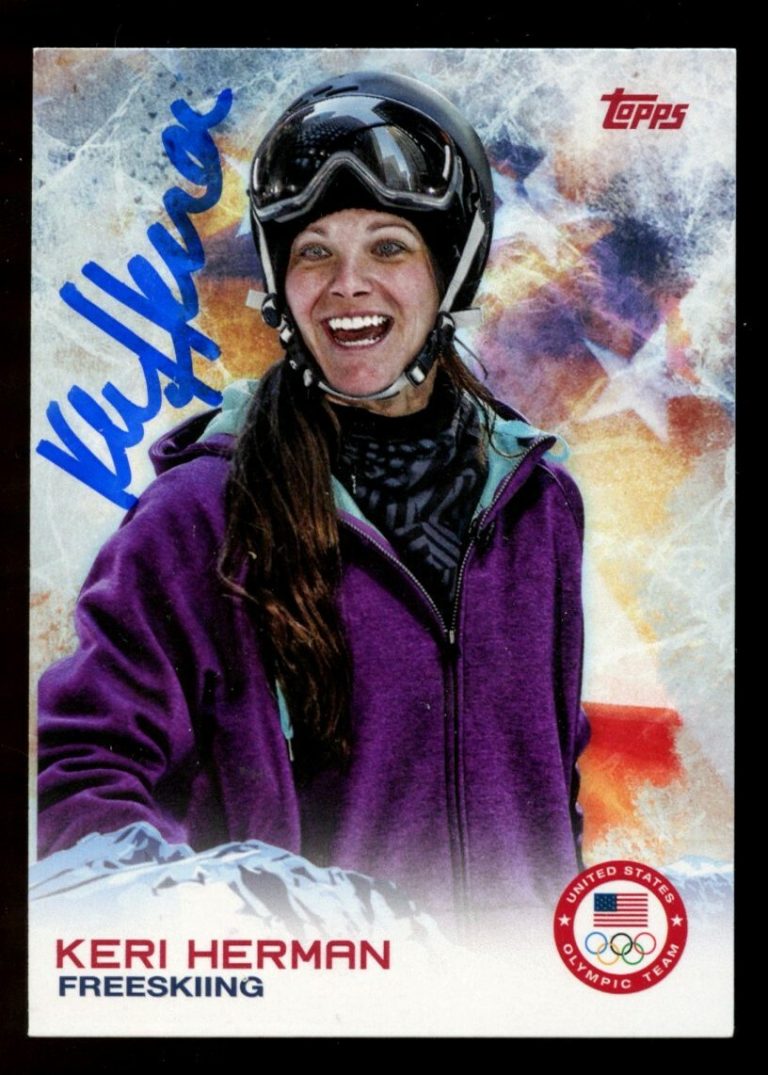 Keri Herman #43 signed autograph auto 2014 Topps U.S. Winter Olympic Card