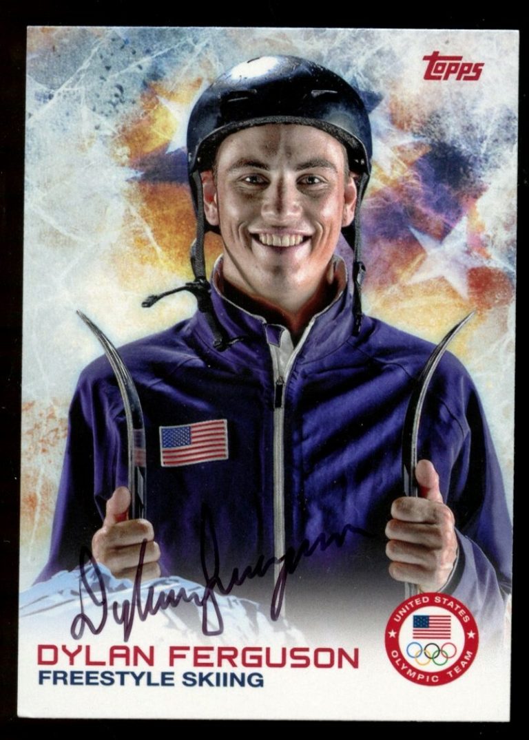 Dylan Ferguson #33 signed autograph auto 2014 Topps U.S. Winter Olympic Card