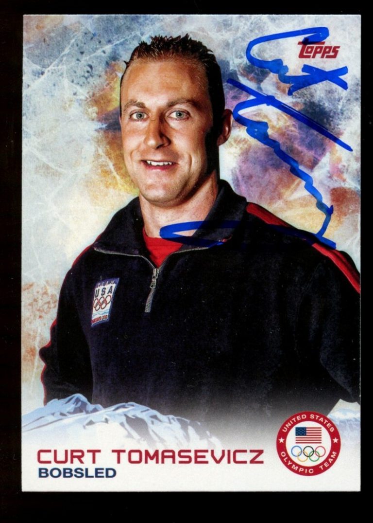 Curt Tomasevicz #83 signed autograph auto 2014 Topps U.S. Winter Olympic Card