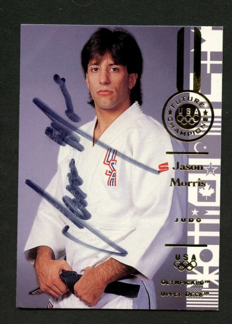 Jason Morris #95 signed autograph auto 1996 Upper Deck Olympic Trading Card