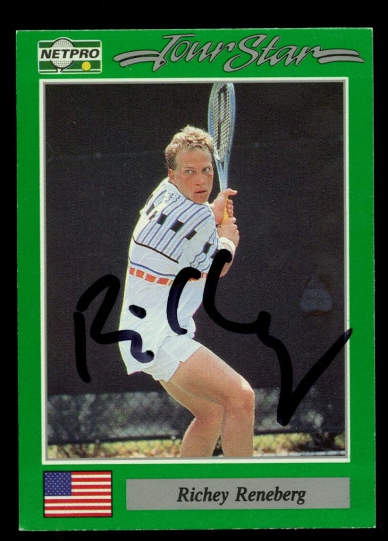 Richey Reneberg #12 signed autograph auto 1991 NetPro Tour Star Tennis Card