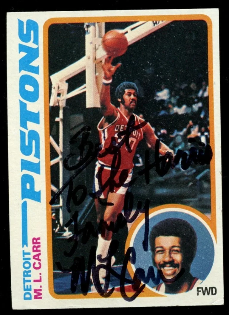 M.L. Carr #82 signed autograph auto 1978-79 Topps Basketball Trading Card