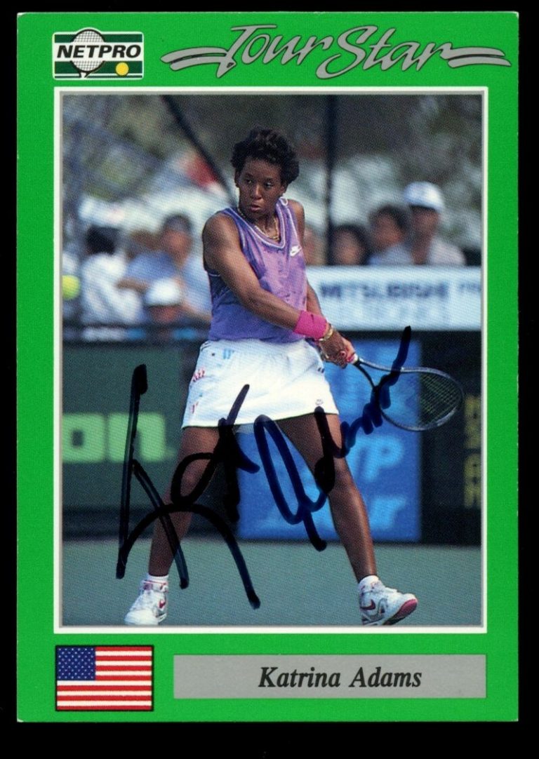 Katrina Adams #62 signed autograph auto 1991 NetPro Tour Star Tennis Card