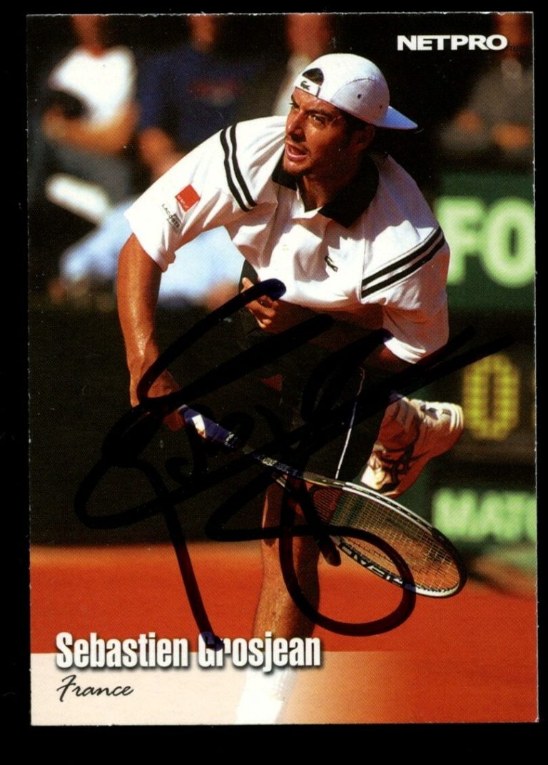 Sebastien Grosjean #71 signed autograph auto 2003 NetPro Tennis Trading Card