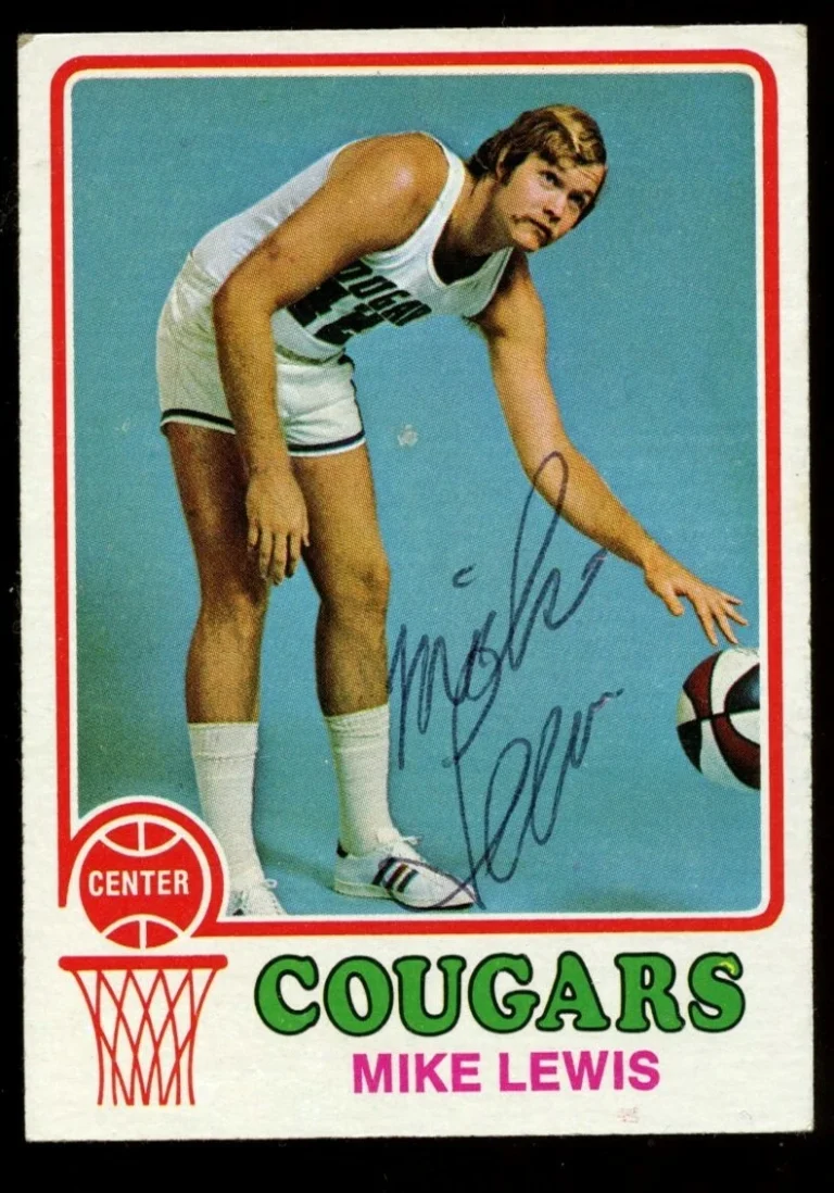 Mike Lewis #219 signed autograph auto 1973-74 Topps Basketball Trading Card
