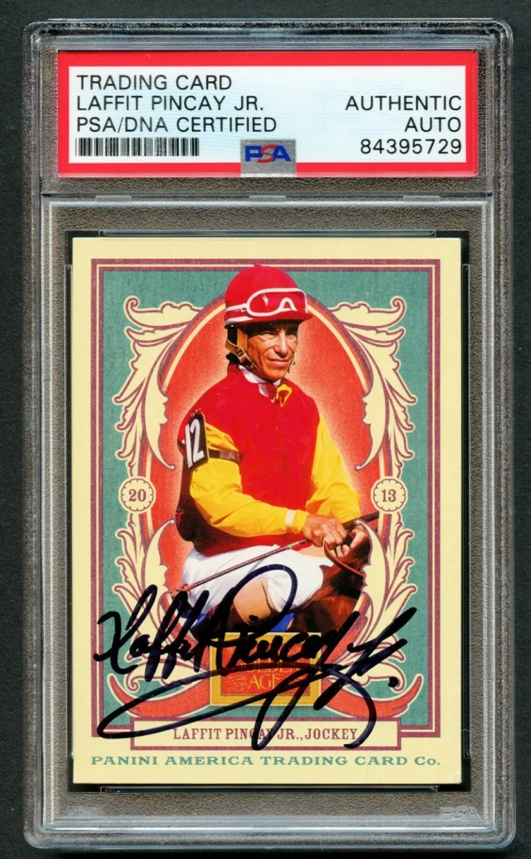 Laffit Pincay Jr. #76 signed autograph auto 2013 Panini Golden Age Card PSA Slab