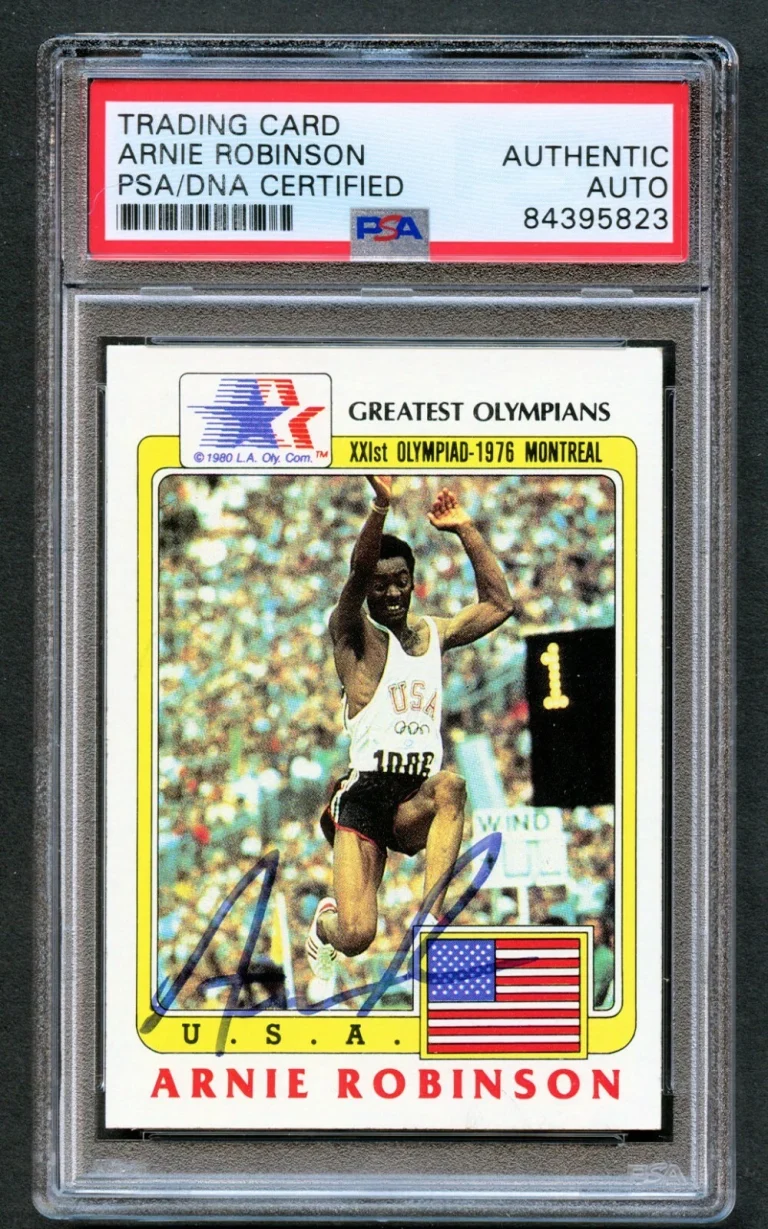Arnie Robinson #7 signed autograph auto 1983 Topps Greatest Olympians Card PSA