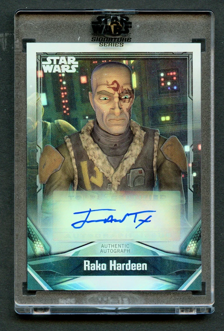 James Arnold Taylor as Rako Hardeen Auto 2021 Topps Star Wars Signature Series