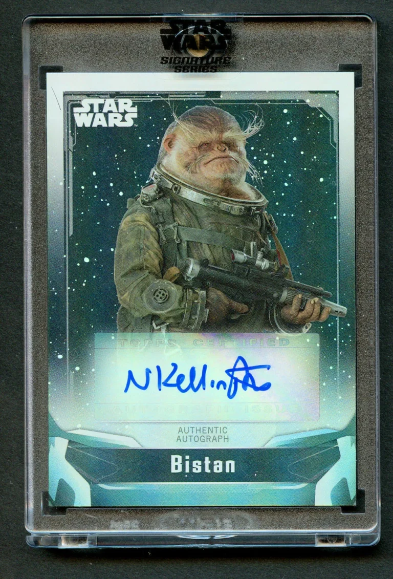 Nick Kellington as Bistan A-NK Autograph 2021 Topps Star Wars Signature Series