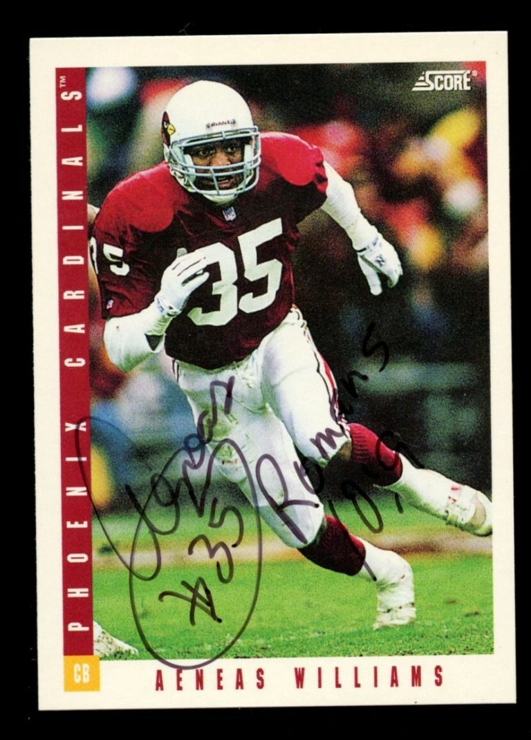 Aeneas Williams #296 signed autograph auto 1993 Score Football Trading Card