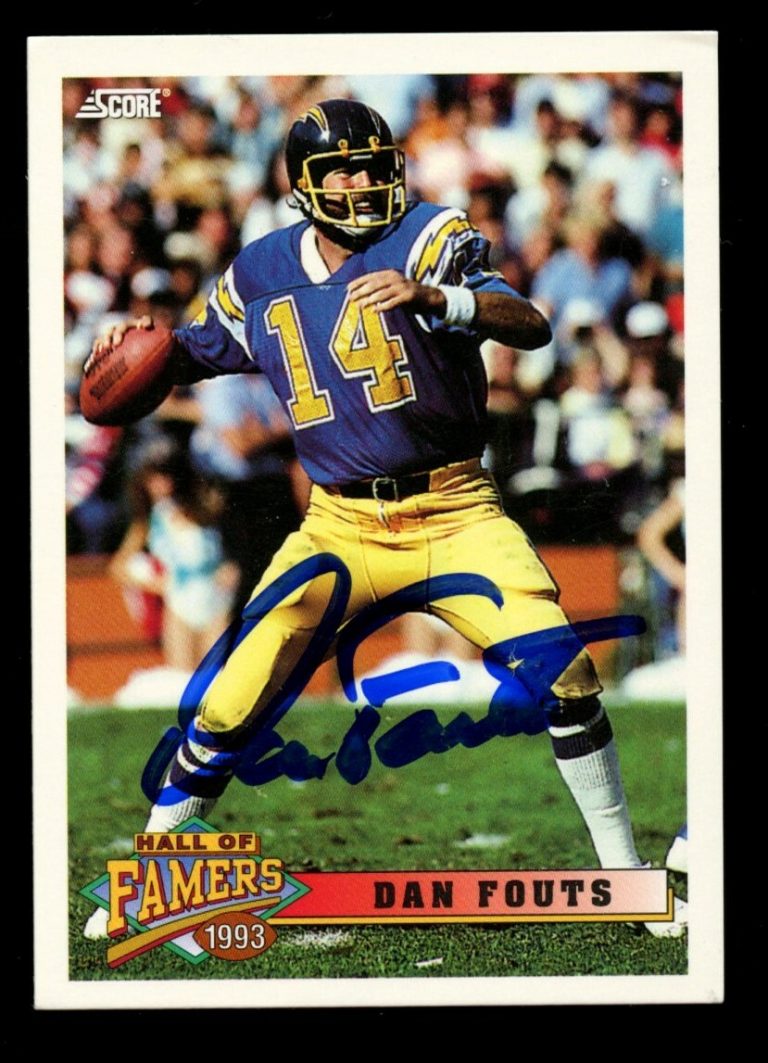 Dan Fouts #438 signed autograph auto 1993 Score Football Trading Card