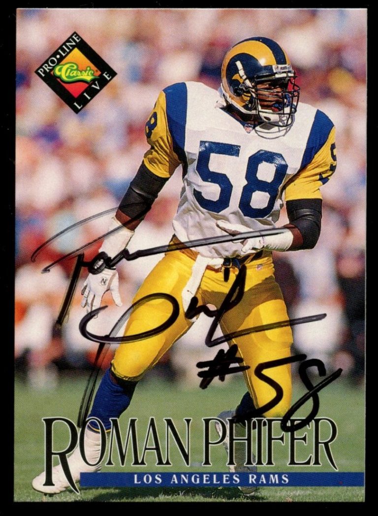 Roman Phifer #208 signed autograph auto 1994 Pro Line Classic Live Football Card