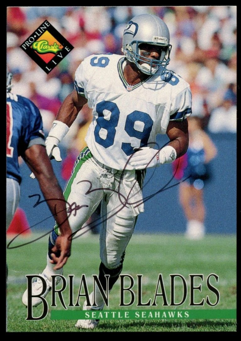 Brian Blades #232 signed autograph auto 1994 Pro Line Classic Live Football Card