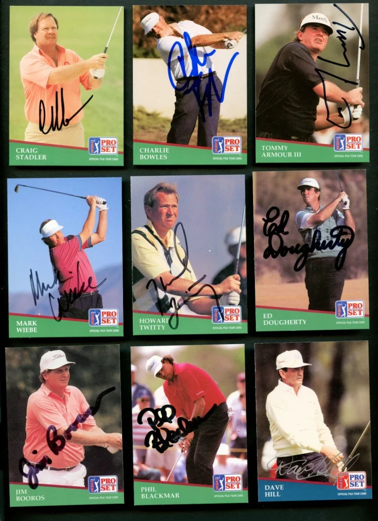 43 different signed autographed 1991 Pro Set Golf PGA Tour Trading Cards