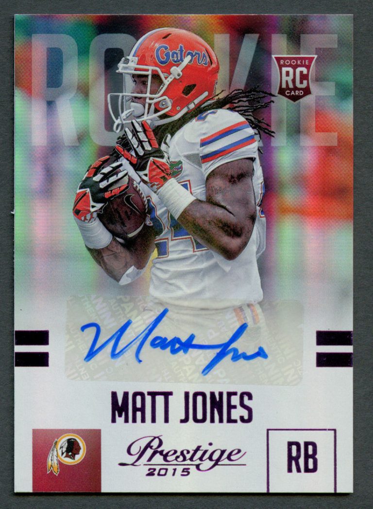Matt Jones 267 signed autograph auto 2015 Panini Prestige Football Rookie 13/100