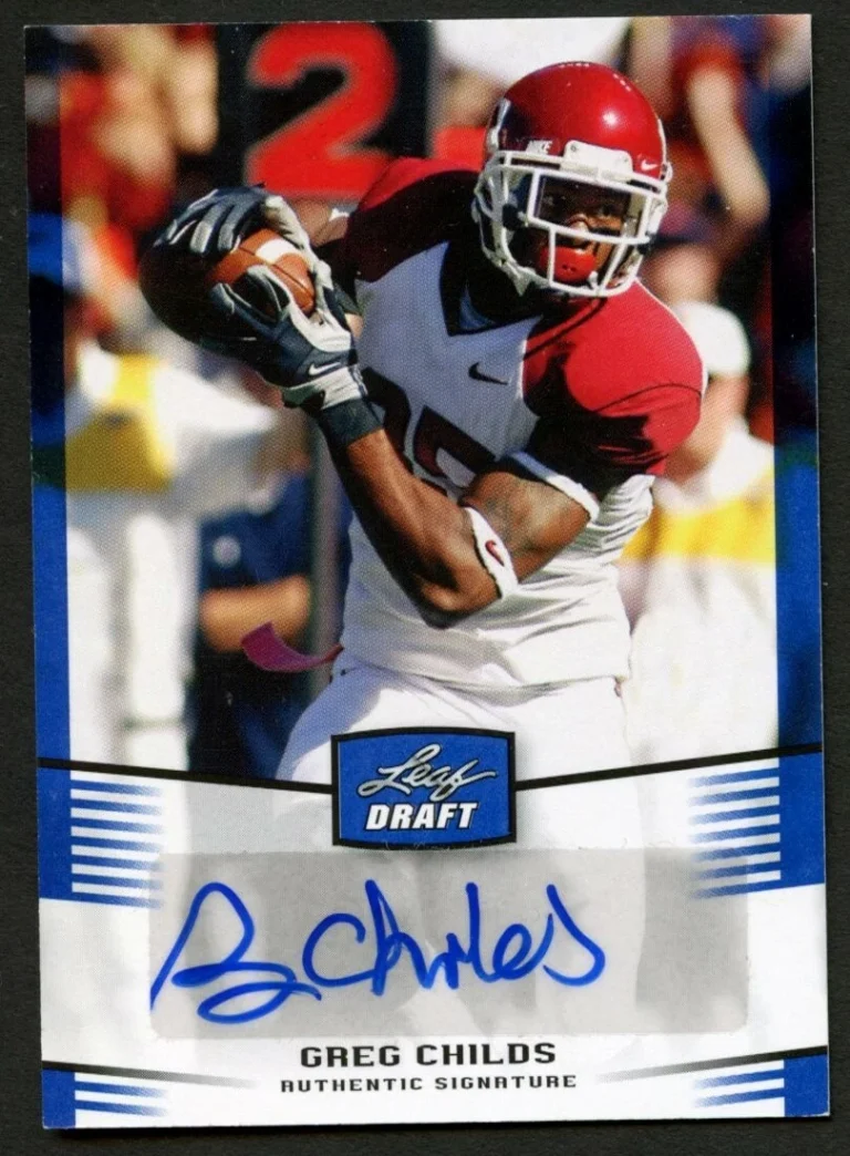 Greg Childs #GC1 signed autograph auto 2012 Leaf Draft Football Trading Card