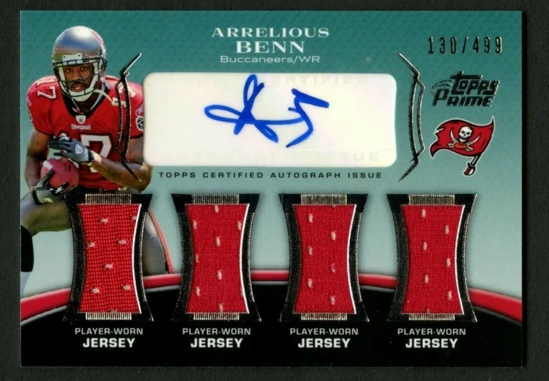 Arrelious Benn #PL5-AB signed auto 2010 Topps Prime Football Card 130/499