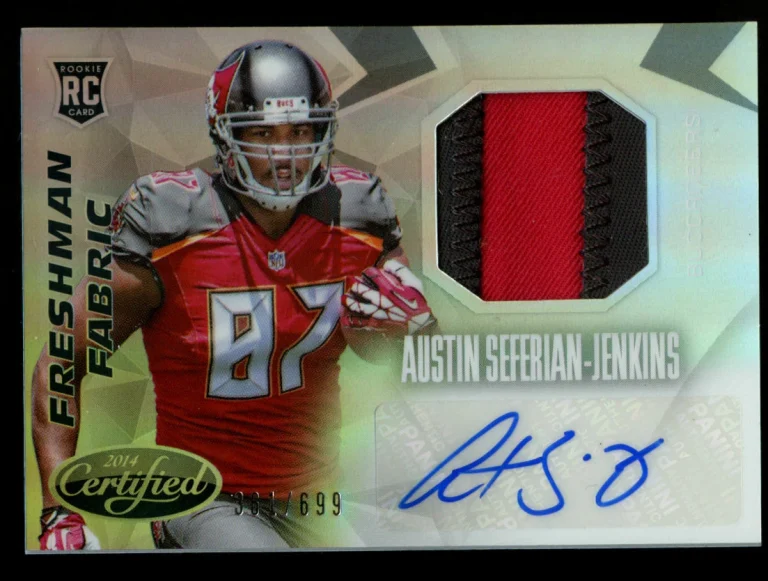 Austin Seferian-Jenkins #206 signed auto 2014 Panini Certified Fabric 361/699