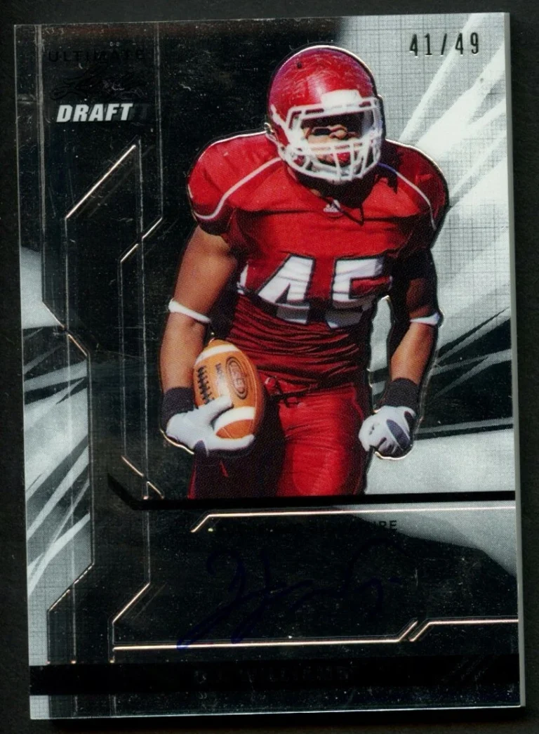 D.J. Williams #U-DJW signed auto 2011 Leaf Ultimate Draft Football Card 41/49