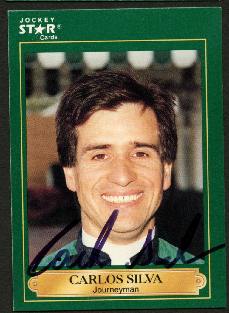 Carlos Silva #181 signed autograph auto 1991 Horse Jockey Star Trading Card