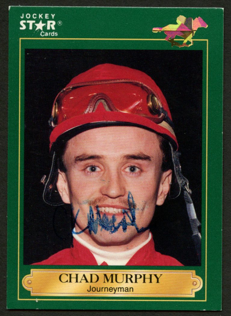 Chad Murphy #148 signed autograph auto 1991 Horse Jockey Star Trading Card