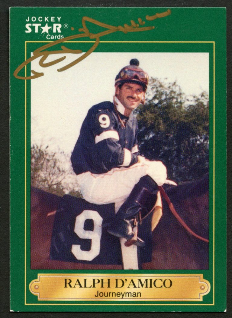 Ralph D'Amico #67 signed autograph auto 1991 Horse Jockey Star Trading Card