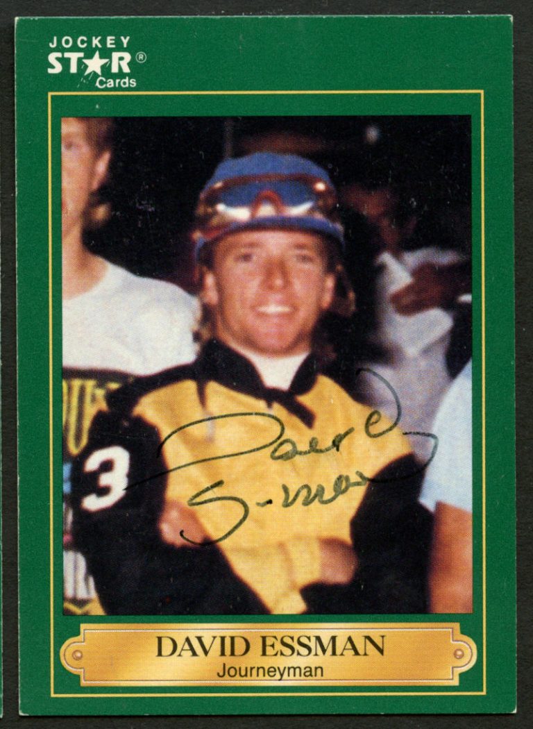 David Essman #81 signed autograph auto 1991 Horse Jockey Star Trading Card