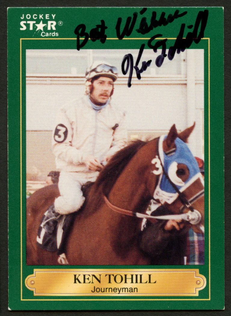 Ken Tohill #194 signed autograph auto 1991 Horse Jockey Star Trading Card