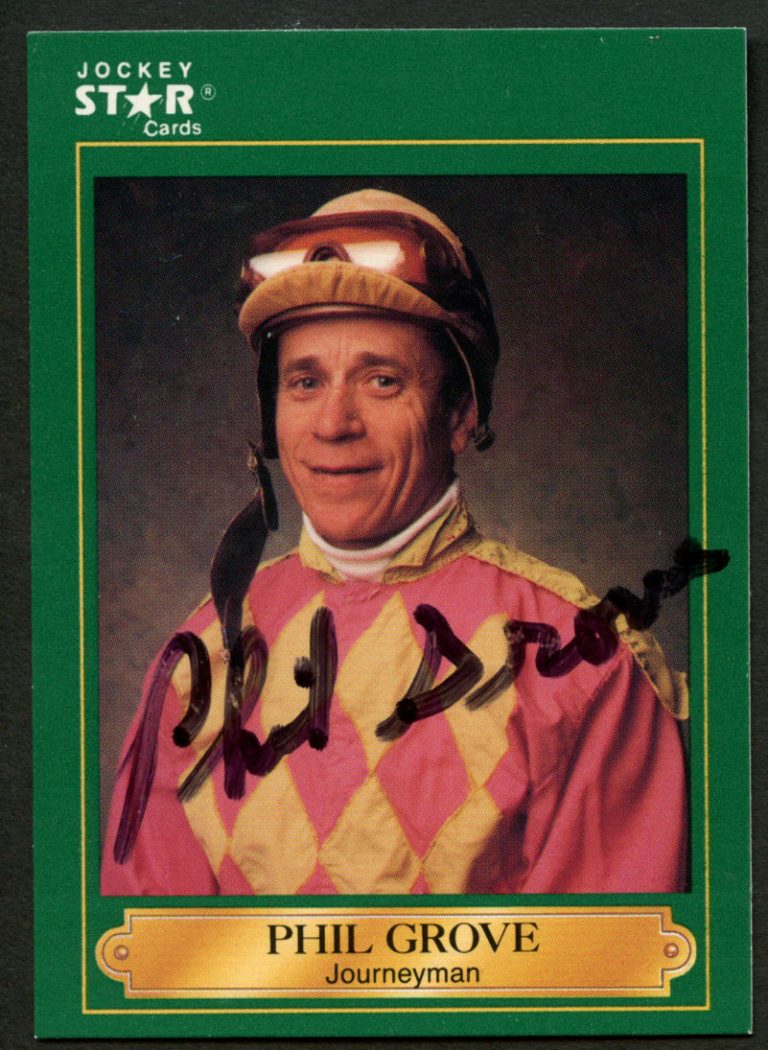 Phil Grove #99 signed autograph auto 1991 Horse Jockey Star Trading Card