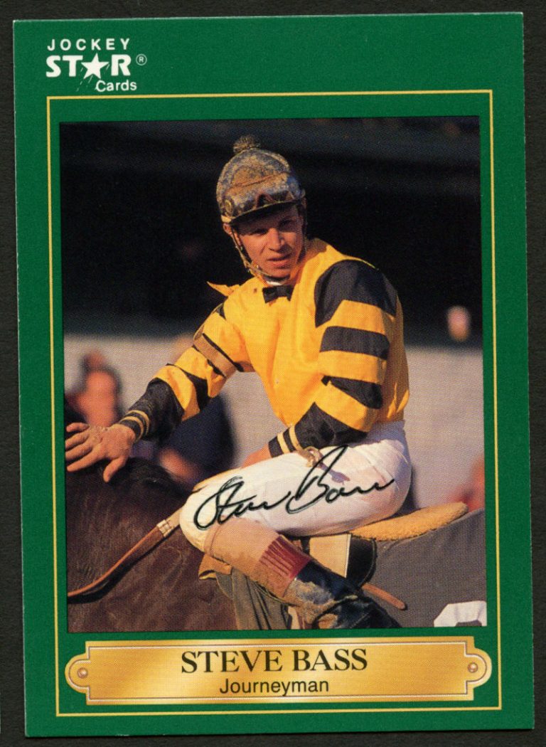 Steve Bass #39 signed autograph auto 1991 Horse Jockey Star Trading Card