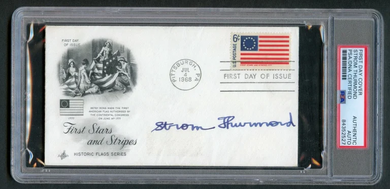 Strom Thurmond signed autograph First Day Cover FDC Senator for 48 years PSA