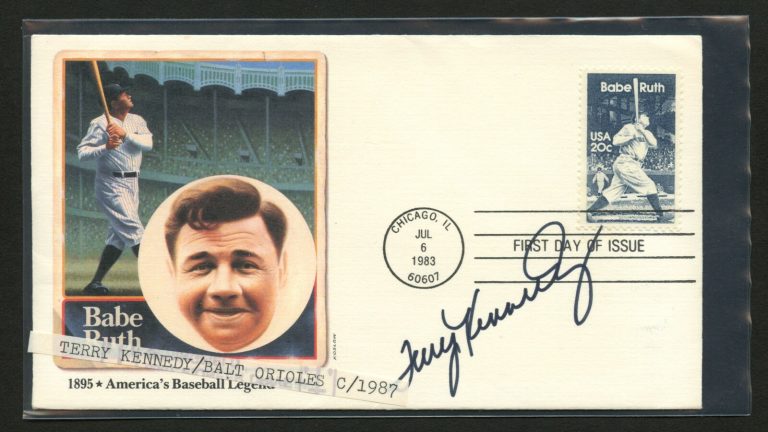 Terry Kennedy signed autograph auto FDC cover American Baseball Player PC175