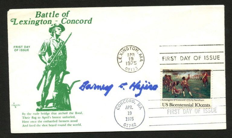 Barney Hajiro d2011 signed autograph auto FDC cover Military Personnel PC147