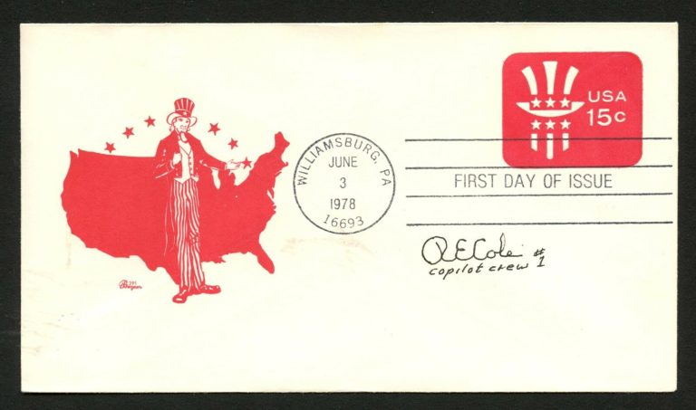 Richard E. Cole d.2019 signed autograph auto FDC cover Doolittle Rider PC095