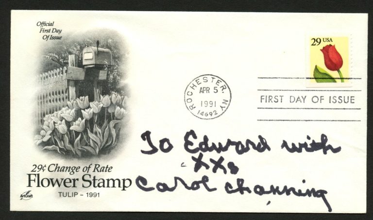 Carol Channing d.2019 signed autograph FDC cover Actress, Singer, Dancer PC087