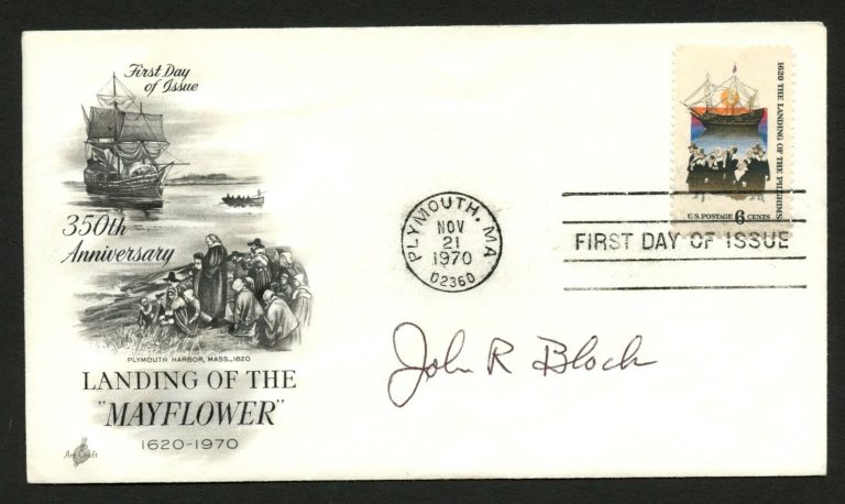John R. Block signed autograph auto FDC cover Secretary of Agriculture PC068