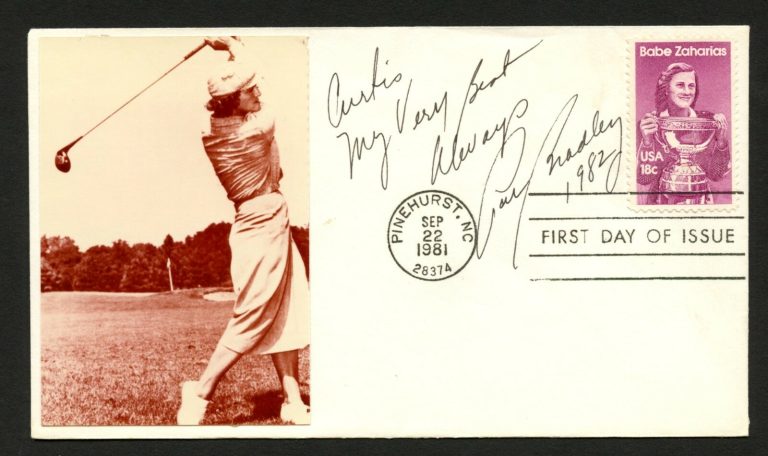 Pat Bradley signed autograph auto FDC cover American Professional Golfer PC052