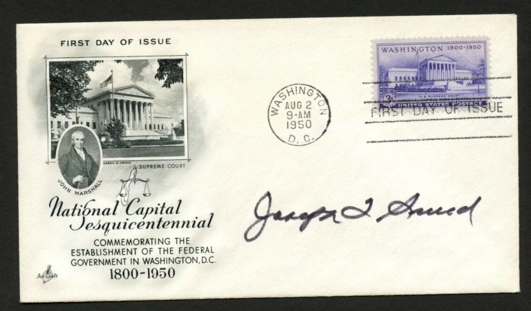 Joseph Sneed d.2008 signed autograph FDC cover US Deputy Attorney PC014
