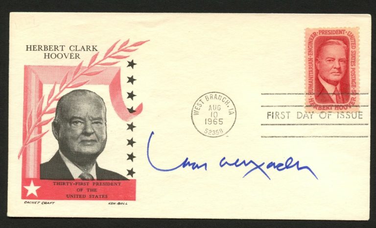 Lamar Alexander signed autograph FDC cover US Secretary of Education PC003