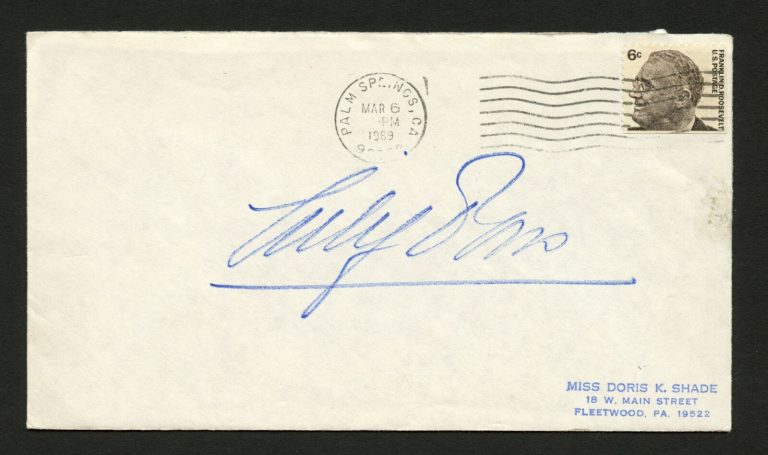 Lily Pons d1976 signed autograph auto Postal cover French operatic soprano PC260