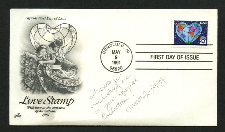 Juanita Quigley d.2017 signed autograph auto FDC cover American Actress PC284